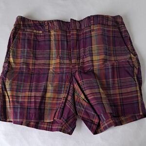 a new day Plaid Shorts in Purple and Tan